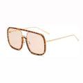 Gucci leopard oversized sunglasses