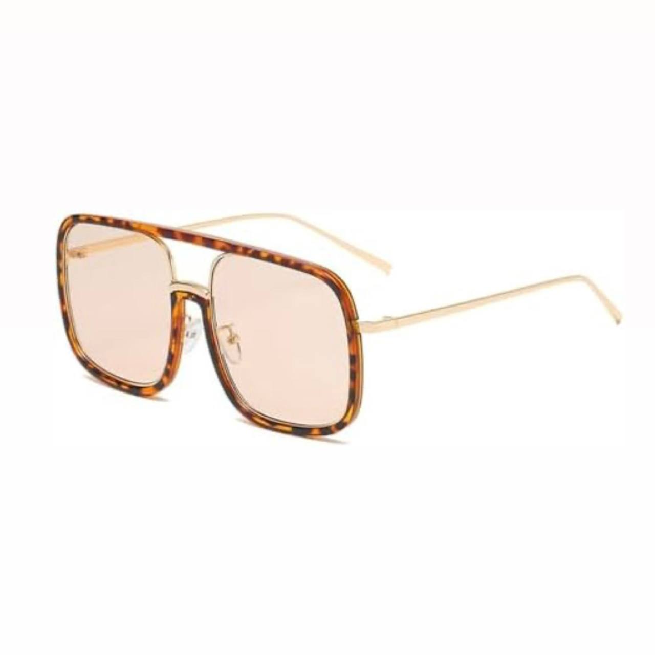 Gucci leopard oversized sunglasses