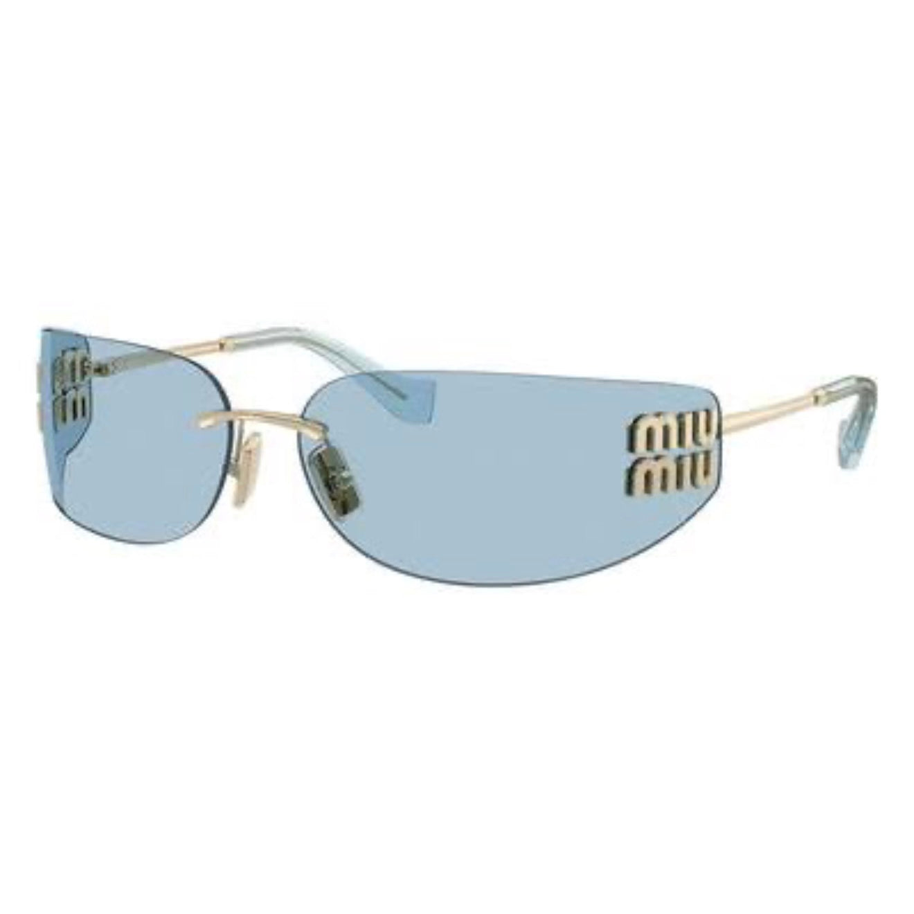 Miu Miu MU A51S rimless rectangular sunglasses