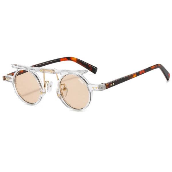 round, tortoise-shell, double-bridge